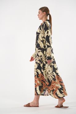  Abbra Kadın Sarmaşık Model Tunik Elbise