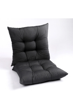 Dekoratif Pofidik Sandalye Minderi // Elyaf Dolgulu// Bağcıklı 40x40 Cm Cm 2 Li Set